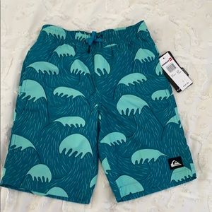 Boys quicksilver swim trunks new with tags